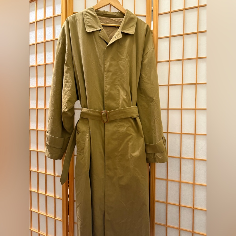 Classic Olive Trench Coat